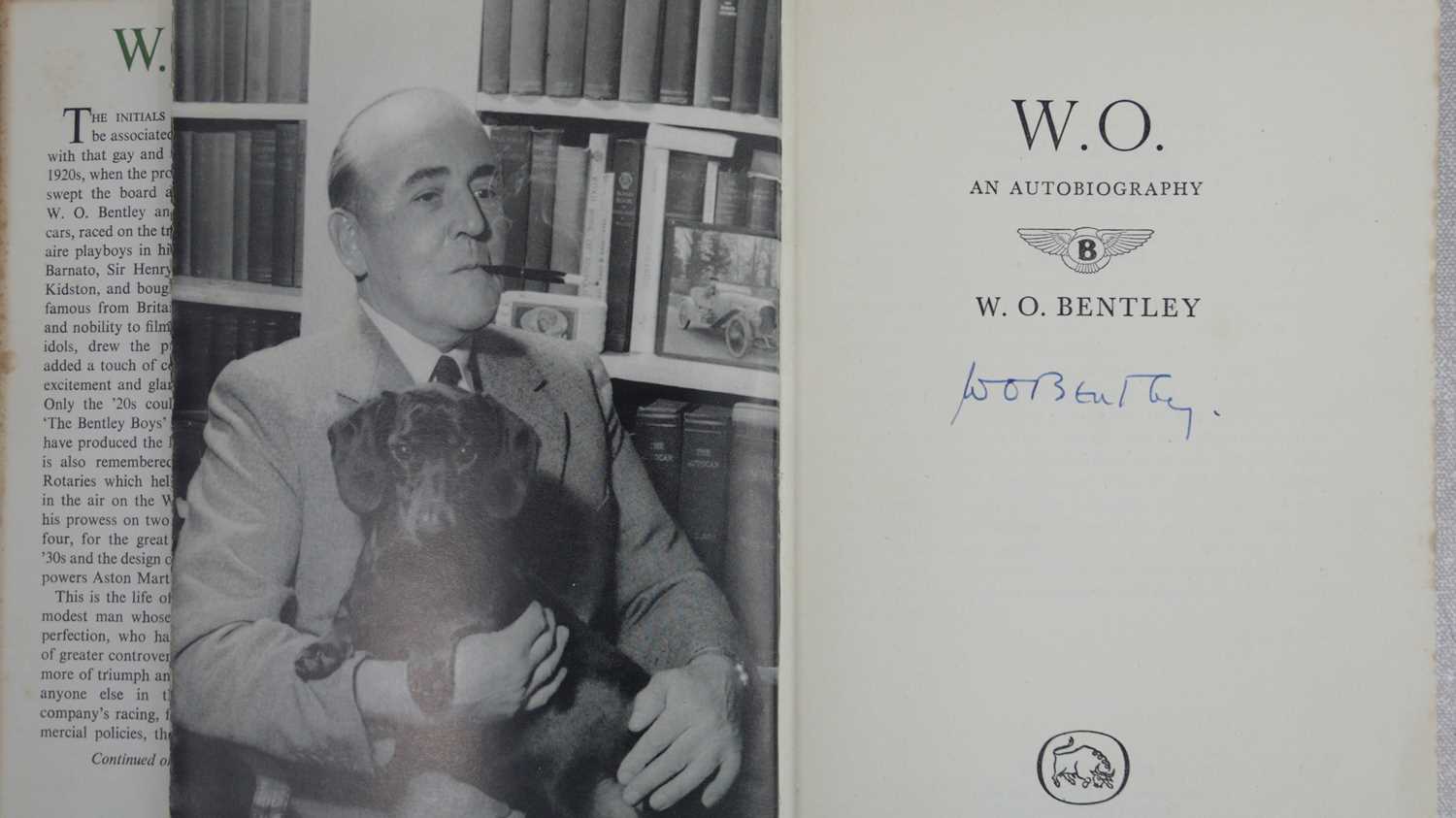 Lot 24 - W. O. Bentley signed book