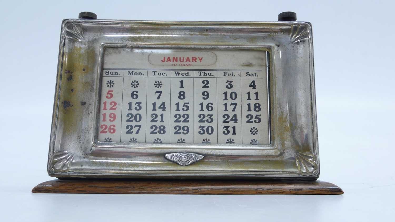 Lot 61 - Bentley desk calendar