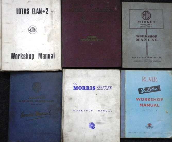Lot 13 - Workshop manuals