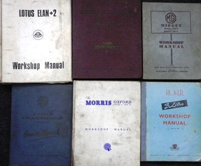 Lot 013 - Workshop manuals