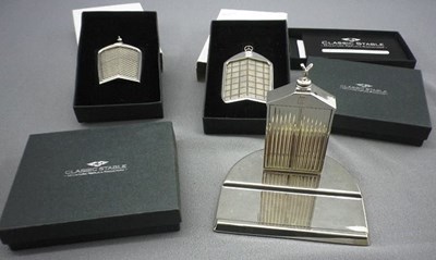 Lot 048 - Motoring desk pieces