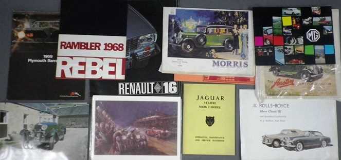 Lot 53 - Car brochures and prints