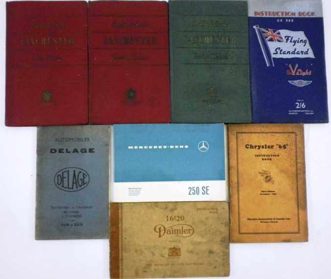 Lot 21 - Eight vehicle handbooks