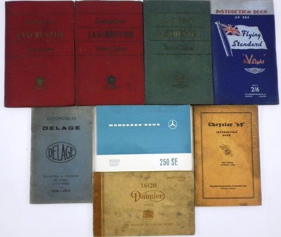 Lot 21 - Eight vehicle handbooks
