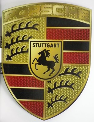 Lot 27 - Porsche garage wall plaque
