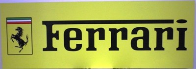 Lot 29 - Ferrari garage wall sign