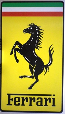 Lot 36 - Ferrari large garage wall plaque