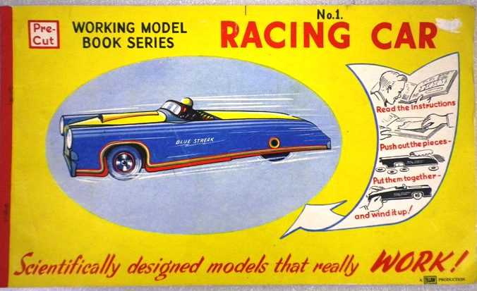 Lot 29 - Speedway tin race car set