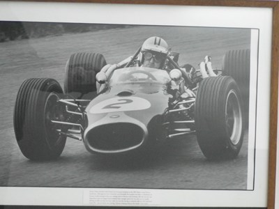 Lot 70 - Large B&W Print - Denny Hulme