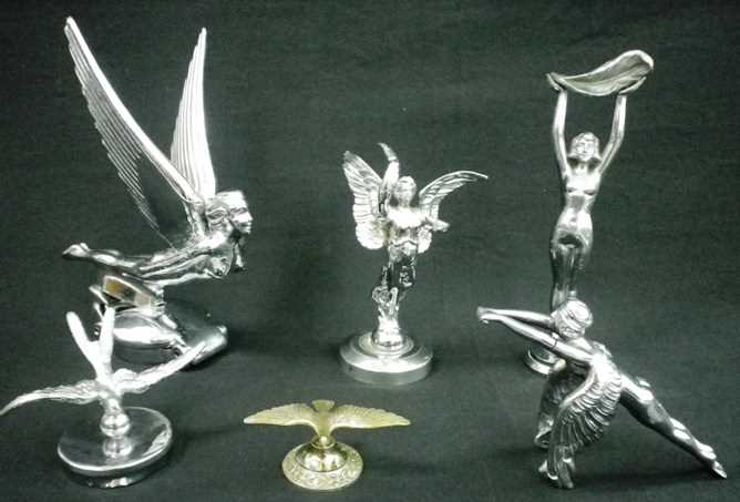 Lot 23 - Five motoring mascots