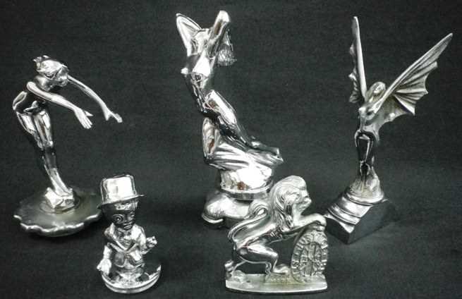 Lot 24 - Six motoring mascots