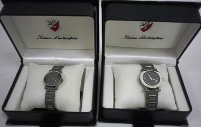 Lot 54 - A pair of Lamborghini watches