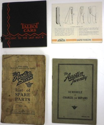 Lot 91 - Early motoring paperwork