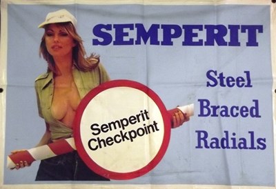 Lot 004 - Early petrol cans & advertising banner