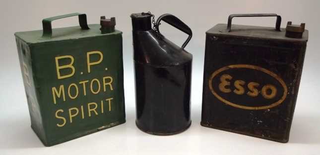 Lot 6 - Early petrol and oil cans