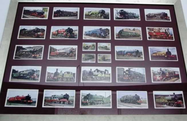 Lot 28 - Framed & glazed collector card sets