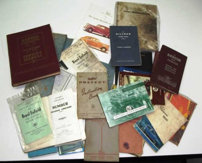 Lot 31 - Eleven vehicle hand-books