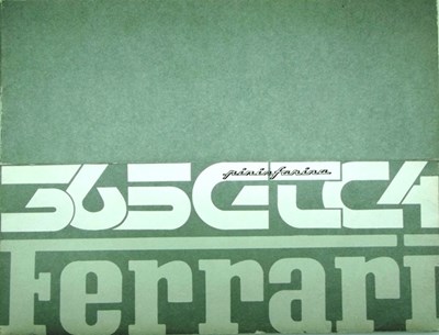 Lot 038 - Ferrari 365 GTC4 sales brochure