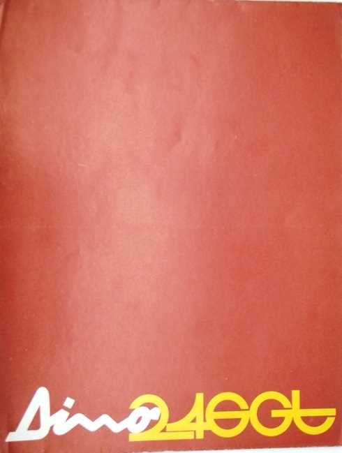 Lot 39 - Ferrari Dino 246GT sales brochure