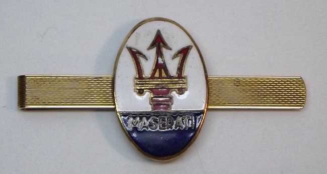 Lot 49 - Early rolled gold Maserati tie-clip