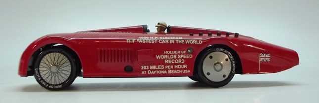Lot 82 - Clockwork tin plate land speed models