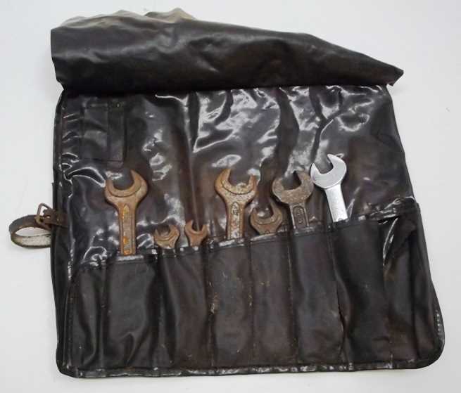 Lot 93 - Two black 1970’s tool rolls