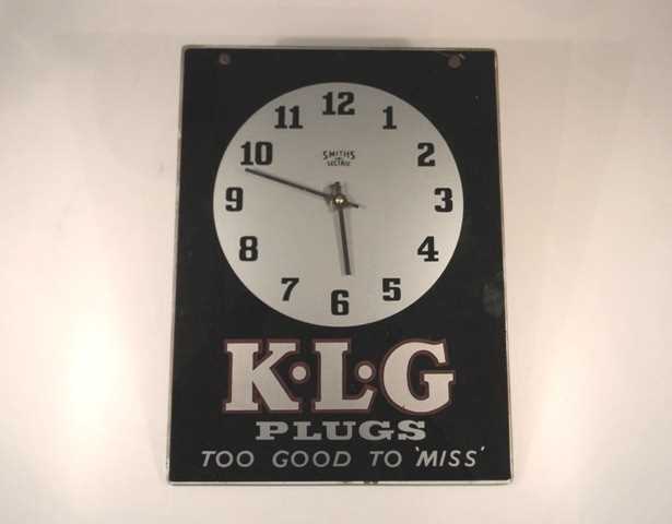 Lot 11 - KLG spark plugs wall clock