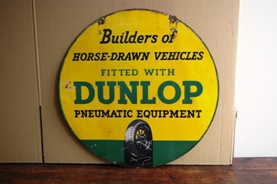 Lot 022 - Dunlop Pneumatic Equipment enamel sign