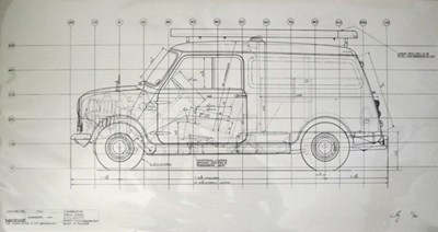 Lot 033 - Austin Engineers van line drawing