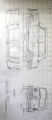 Lot 034 - 1960s Riley Elf  line drawings