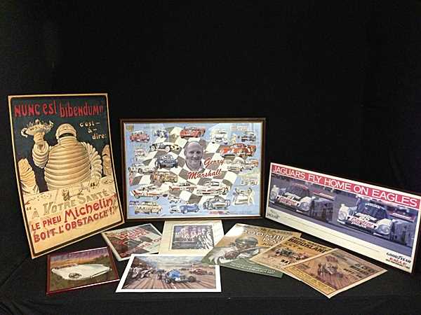 Lot 3 - Ten prints and tin sign