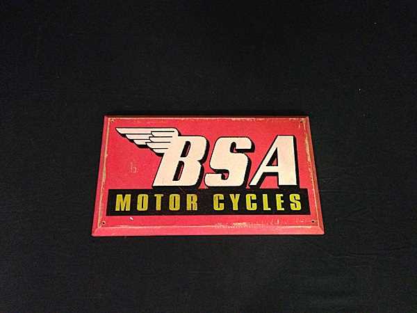 Lot 12 - BSA motor-cycles sign