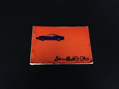 Lot 033 - Ferrari Dino 246GT parts catalogue