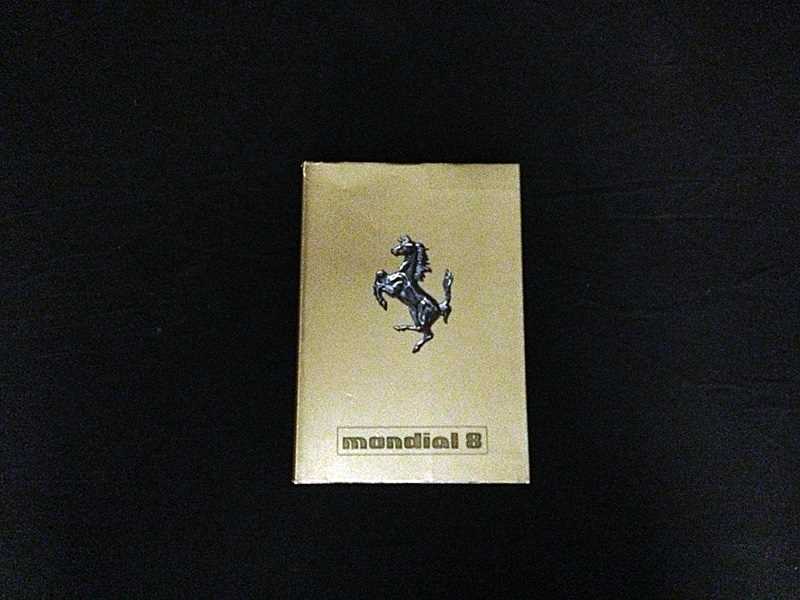 Lot 38 - Ferrari Mondial owner’s handbook