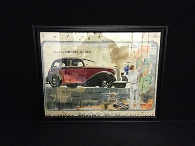 Lot 065 - Framed & glazed advertising poster