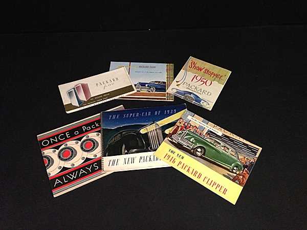Lot 70 - Six Packard brochures