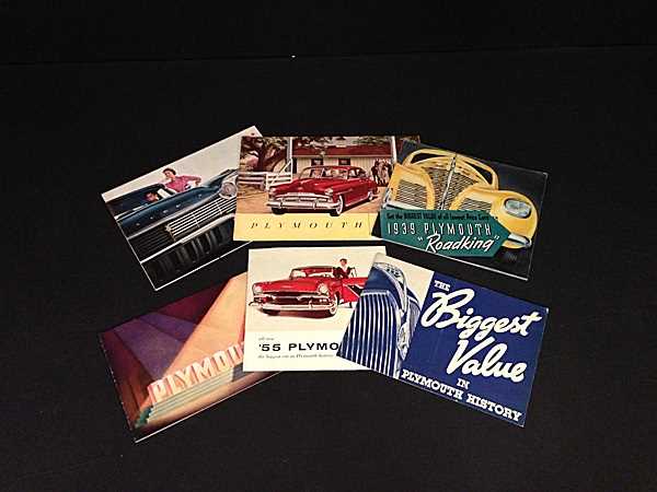 Lot 73 - Plymouth brochures