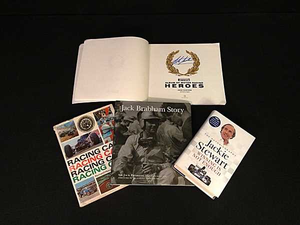 Lot 76 - Four signed motorsport books