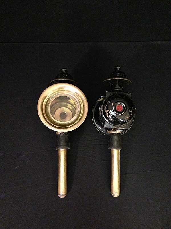 Lot 90 - Candle powered lamps