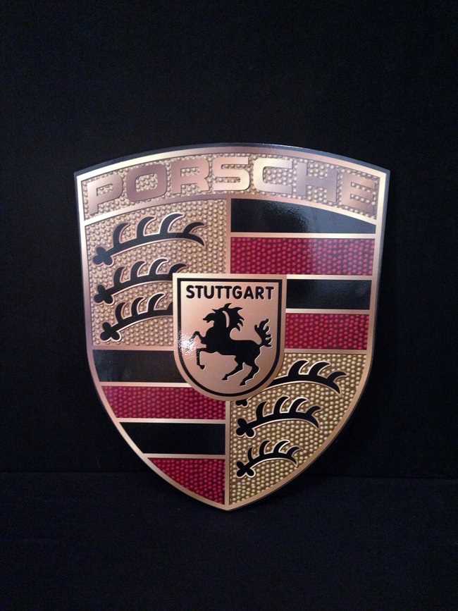 Lot 8 - Porsche wall plaque