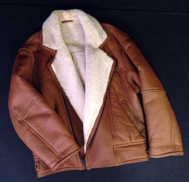 Lot 18 - Sheepskin motoring jacket