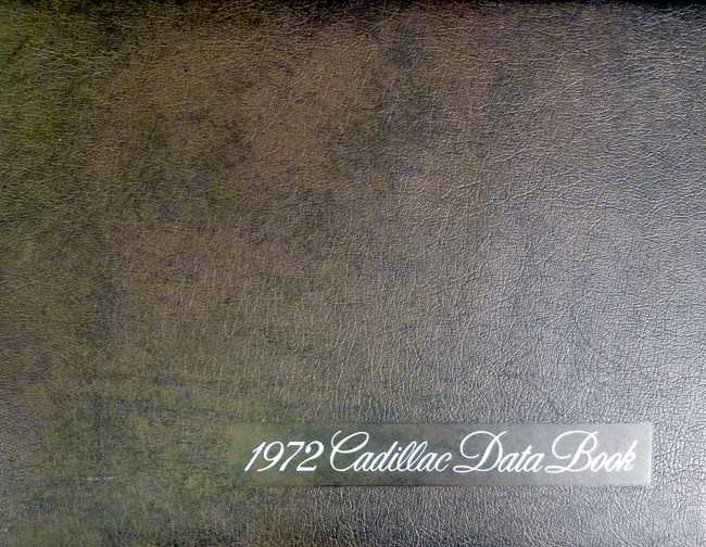 Lot 89 - 1972 Cadillac data book