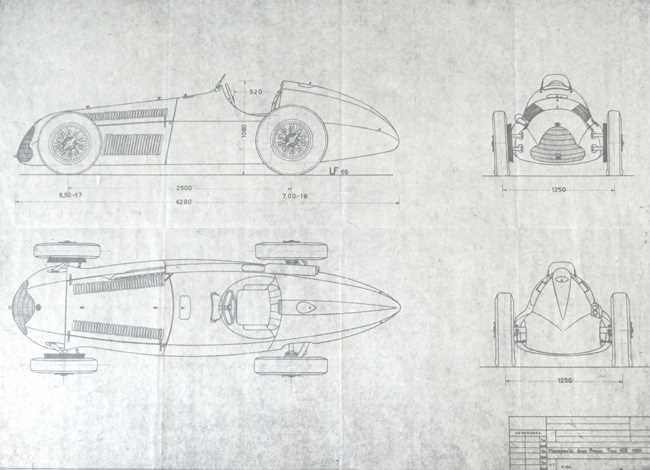 Lot 93 - Alfa Romeo & Dalla 35a line drawings