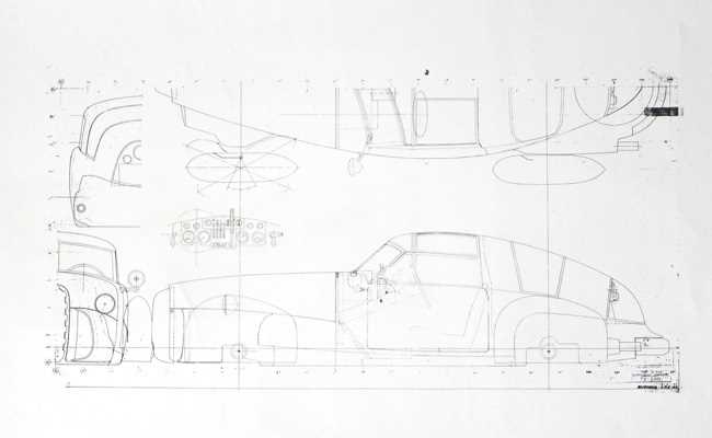 Lot 94 - Vehicle line drawings
