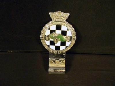 Lot 047 - Racing car badge