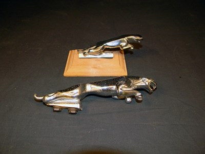 Lot 052 - 2 leaping Jaguar mascots big & small
