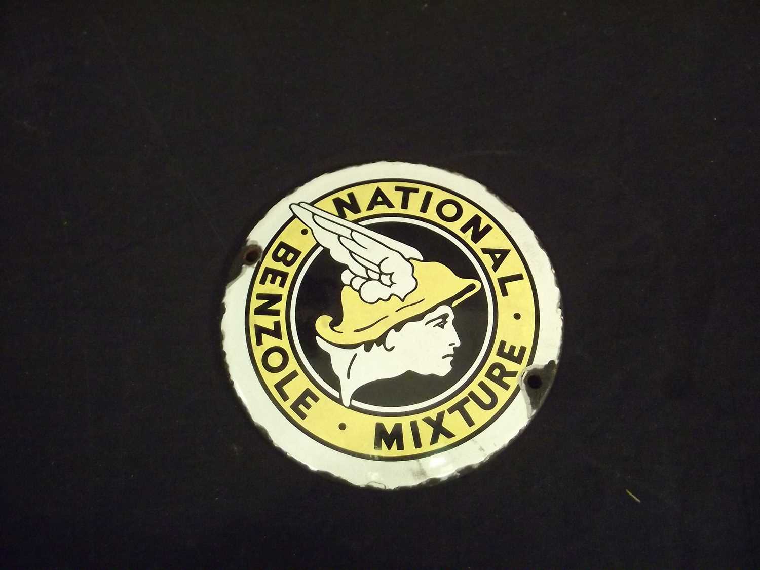 Lot 46 - Benzole enamel sign