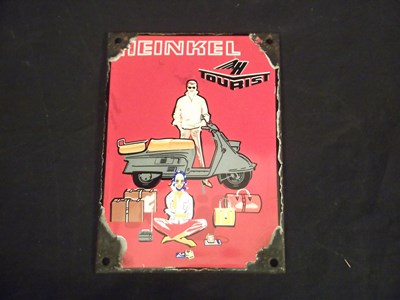 Lot 50 - Heinkel enamel sign