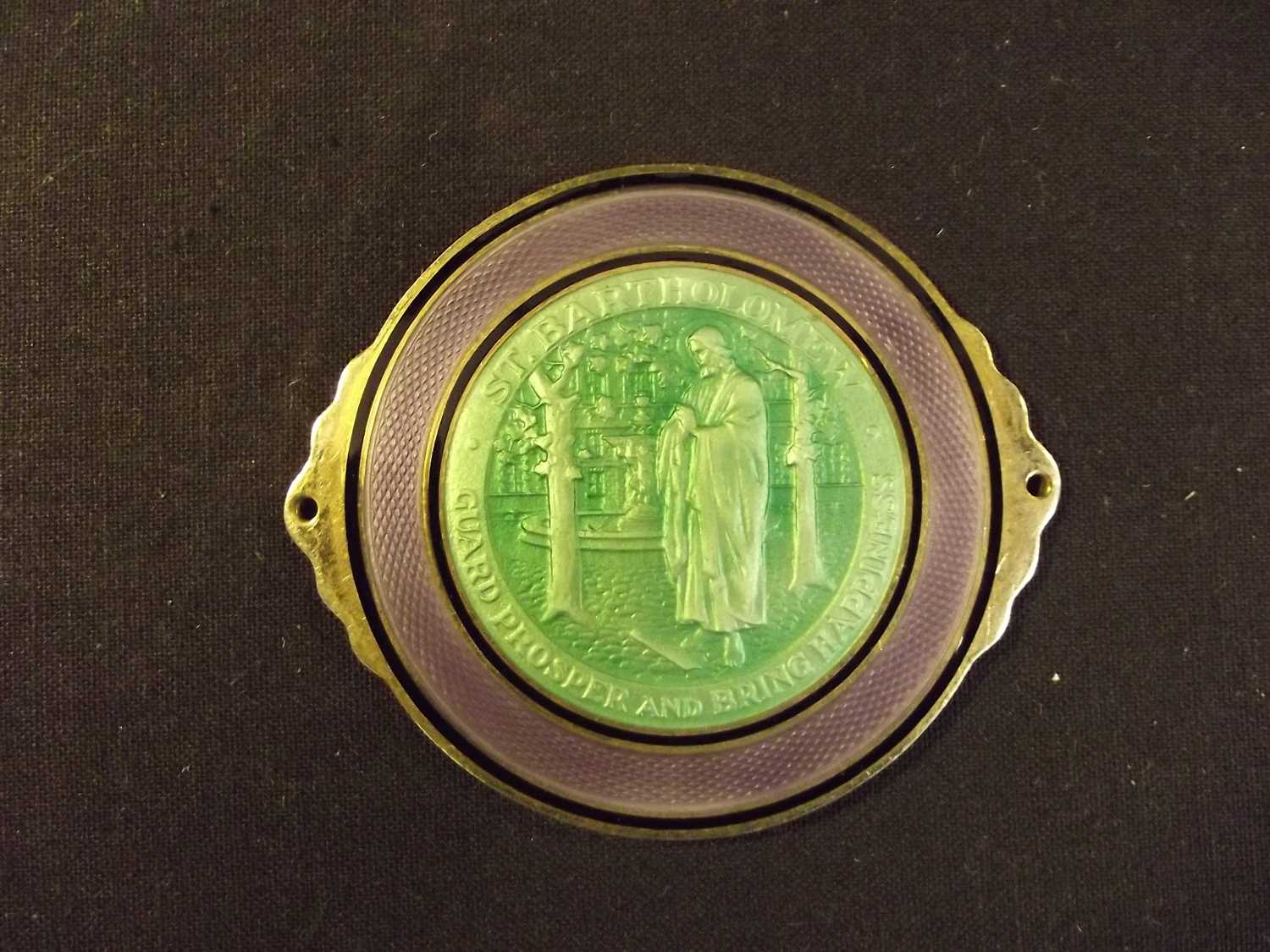 Lot 48 - Enamel plaque