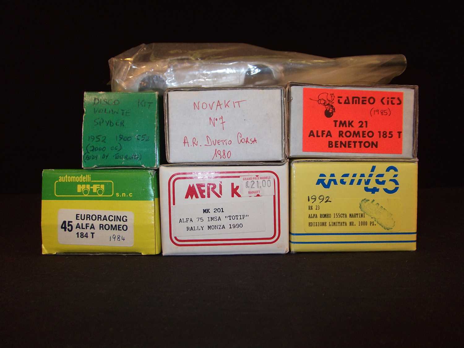 Lot 93 - Seven Alfa Romeo kits